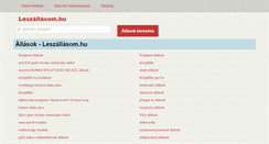 Desktop Screenshot of leszallasom.hu
