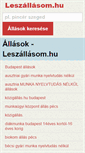 Mobile Screenshot of leszallasom.hu